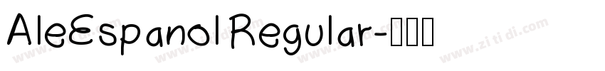 AleEspanol Regular字体转换